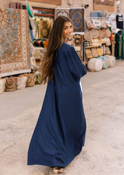Abaya Ô Dignitaire Bleu Égyptien