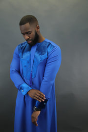 Qamis Safir Signature Blue King Velvet