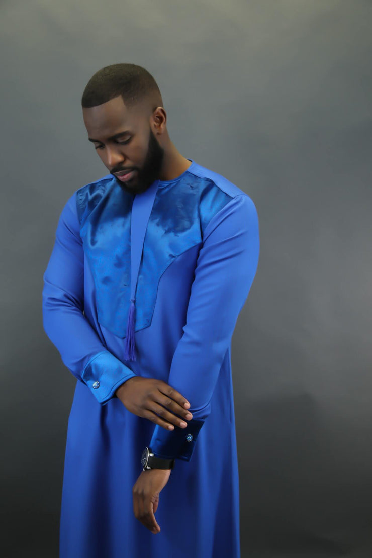 Qamis Safir Signature Blue King Velvet