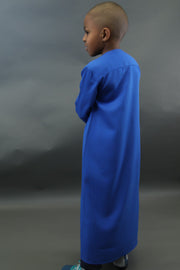 Qamis Safir Signature Blue Prince Velvet Enfant