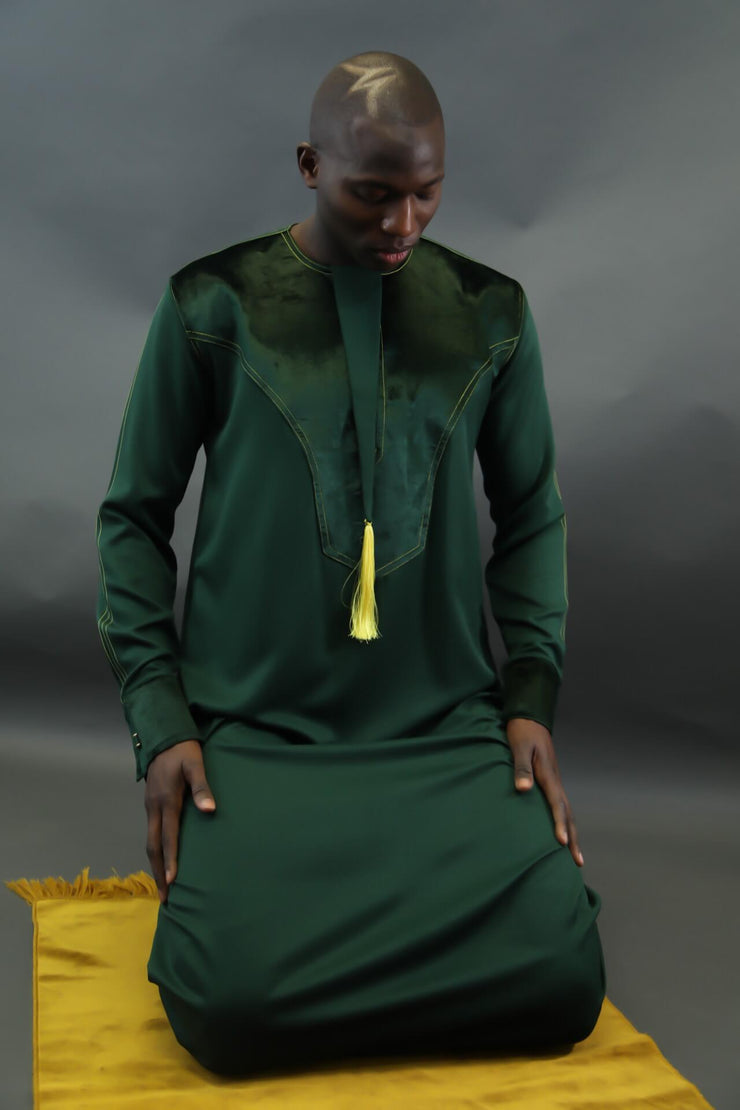 Qamis Safir Signature Green Velvet