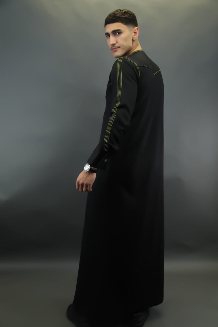 Qamis Safir Signature Black Velvet