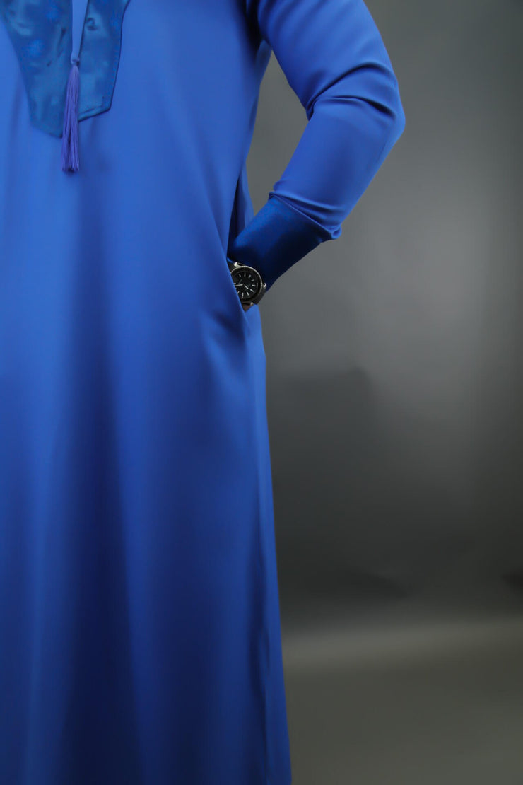 Qamis Safir Signature Blue King Velvet