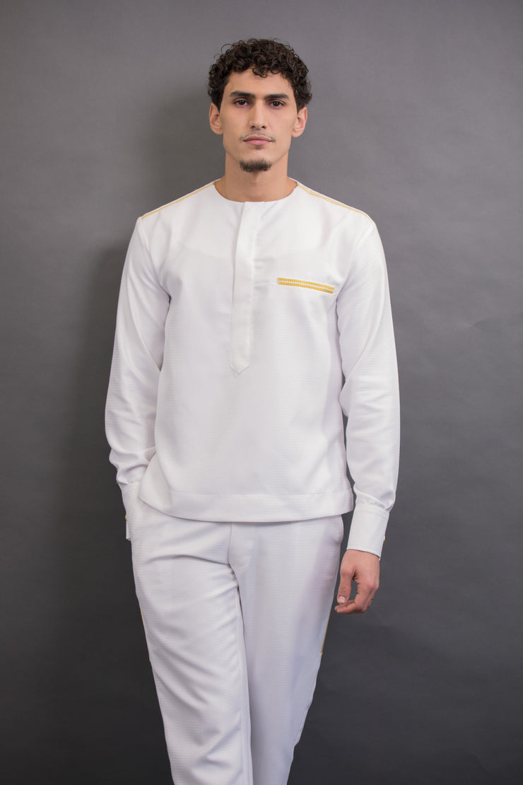 Qamis Orcerti court avec pantalon