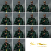 Qamis Safir Signature Green Velvet